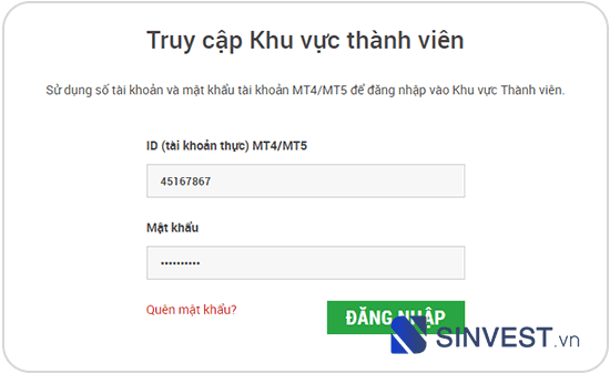 Hướng dẫn nạp rút tiền sàn XM