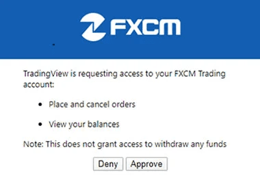 Hoàn thành đăng kí  FXCM Bonus nâng cấp Tradingview
