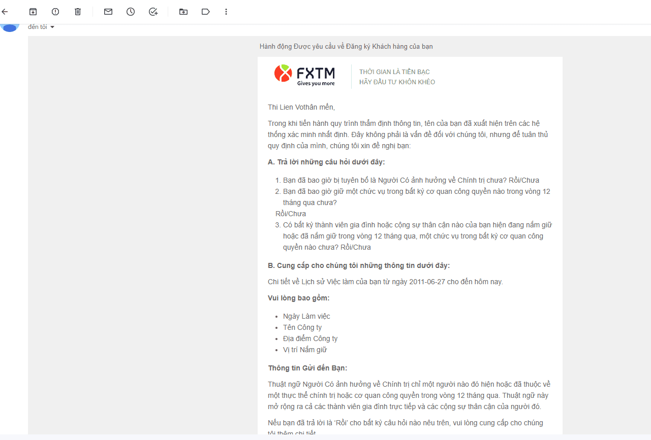 Phản hồi email