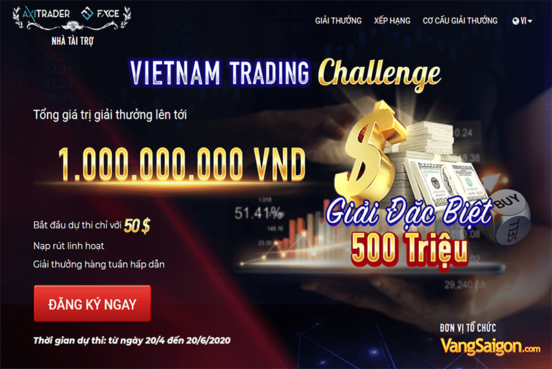 Vietnam Trading Challenge 2020 – Cuộc thi giao dịch Forex lớn nhất Việt Nam từ trước đến nay!