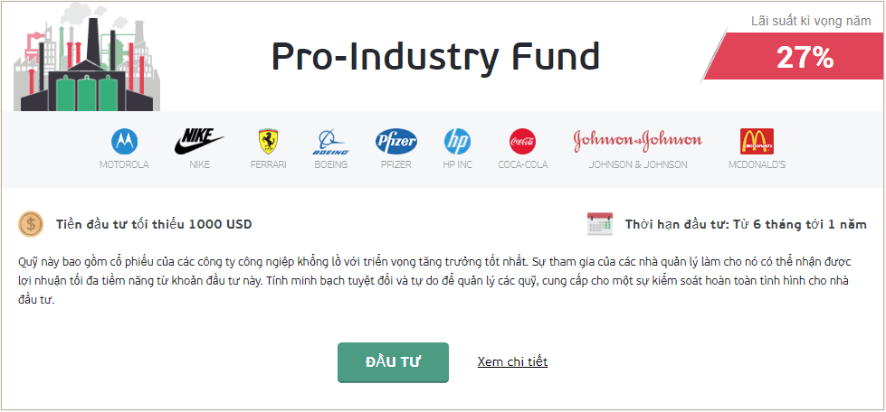 Quỹ Pro Industry NordFX