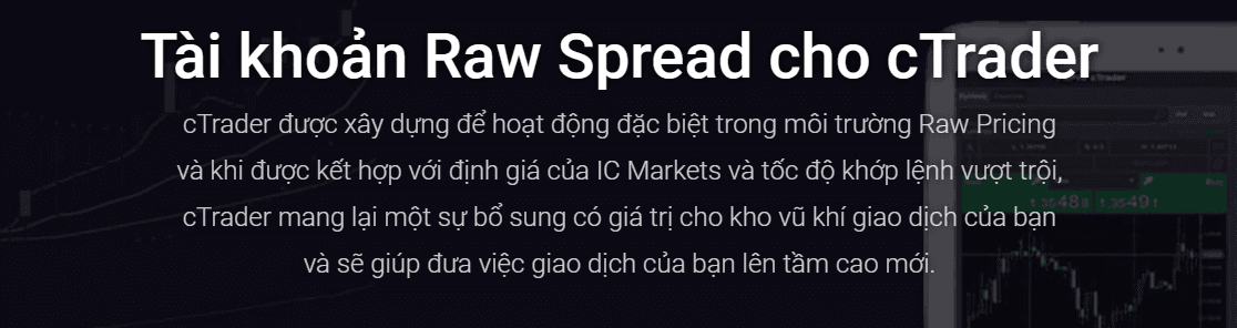 Tài khoản Raw Spread cho cTrader