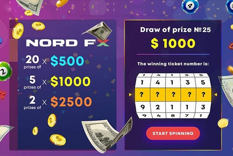 NordFX Lottery – Làm thế nào để tăng tiền của bạn lên 500, 1000 hoặc 20,000 USD?