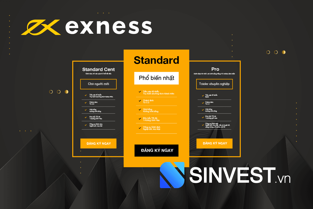 Tài khoản Standard Exness là gì? Chi tiết về tài khoản Tiêu chuẩn