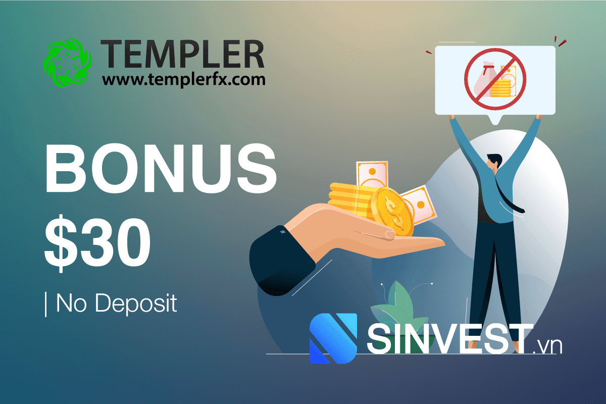 No Deposit Bonus TemplerFX – Khuyến mãi $30 không ký quỹ