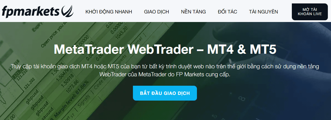 MetaTrader WebTrader
